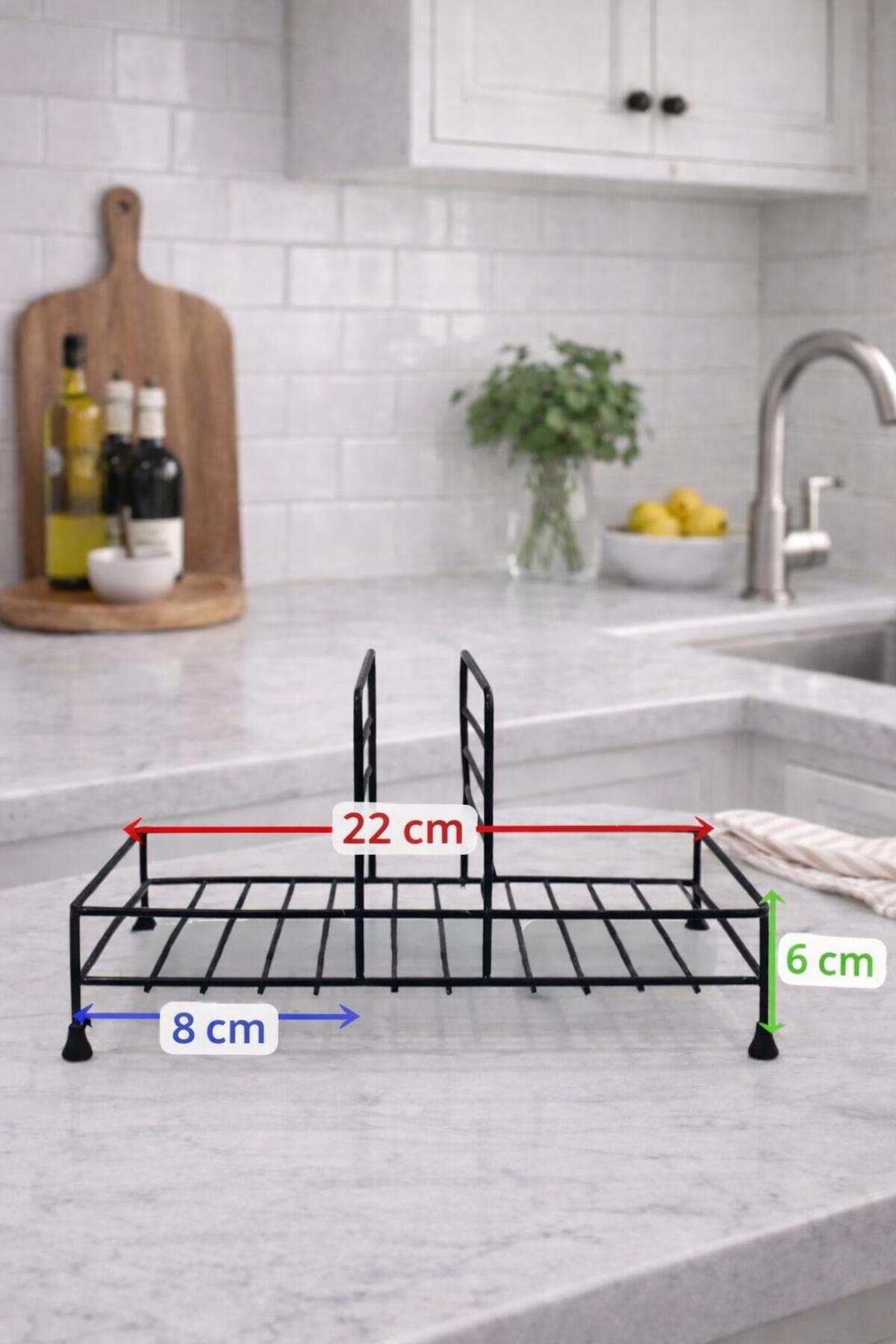 Kare Metal Sıvı Sabunluk Standı, 250-500 ml Uyumlu