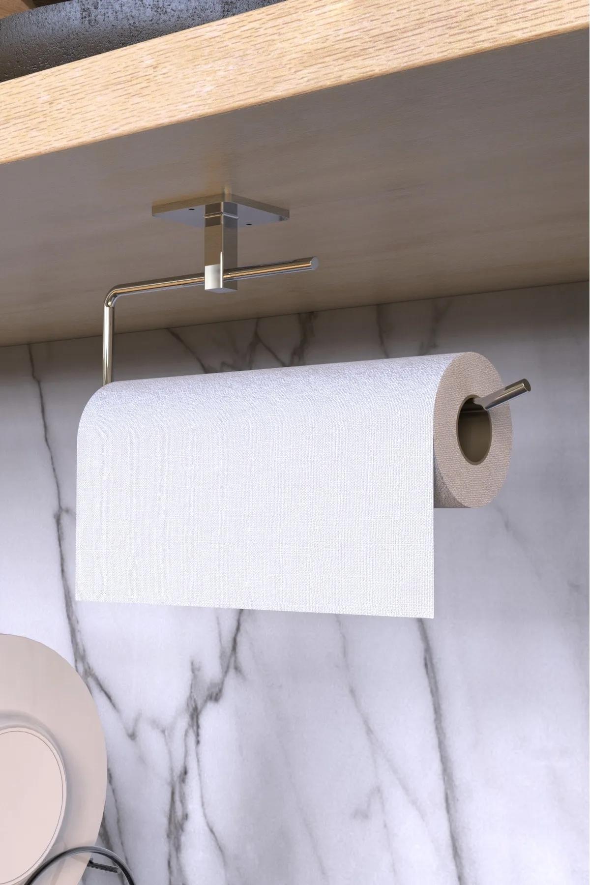Havluluk, Kağıtlık ve Fön Askılığı Seti — Gümüş