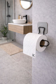 Sticker Yapışkanlı Dekoratif WC Tuvalet Kağıdı Tutacağı Şık Banyo Aksesuarı WC Kağıtlık