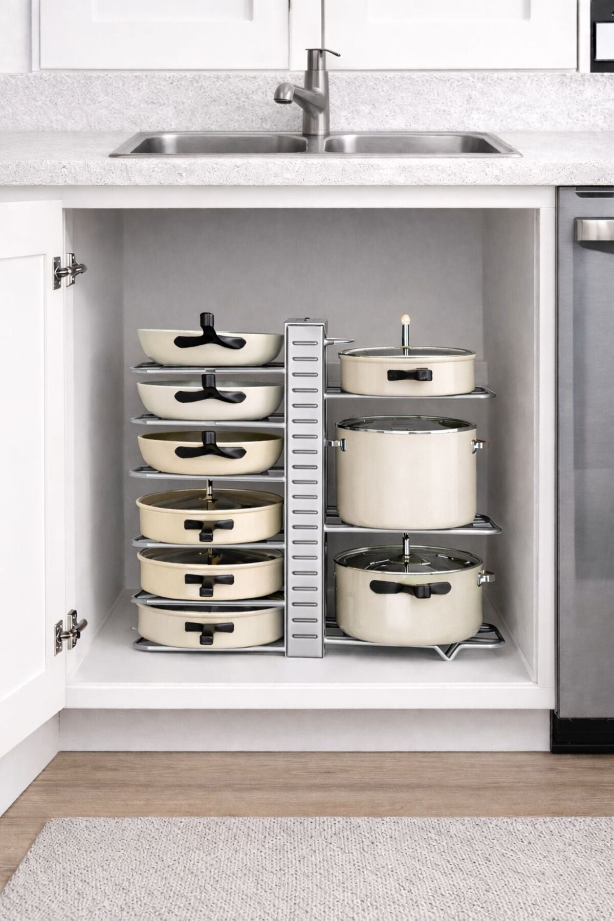 8 Katlı Depolama Rafı, Korozyona Dayanıklı Metal