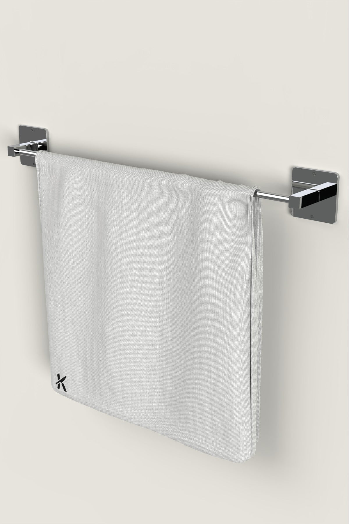 Rulo ve Havluluk 4'lü Banyo Seti — Gümüş