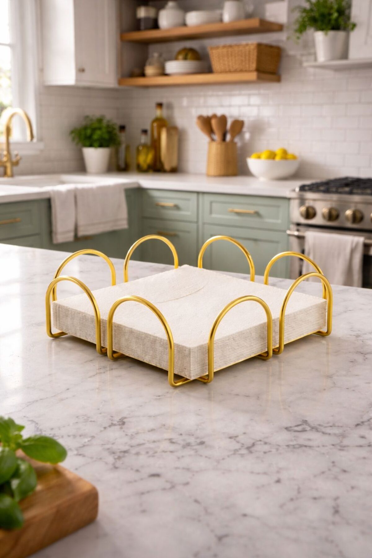 Peçetelik, Paslanmaz Çelik — Gold